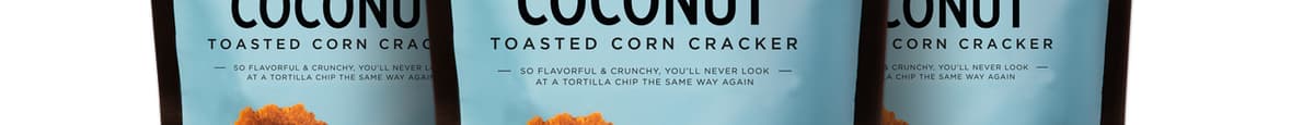 Coconut Toasted Corn Crackers