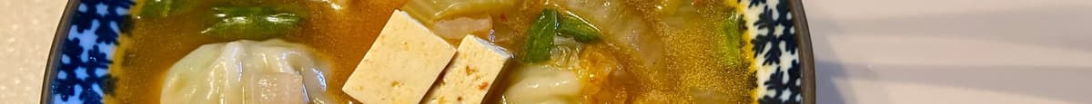 Kimchi Dumpling Soup