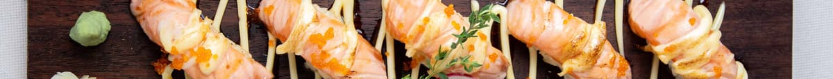 Grilled Salmon Aburi (5 Pieces)
