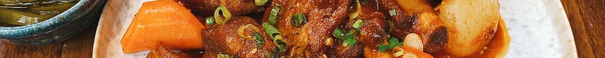 Spicy Pork BBQ Ribs (serves 2)-매운돼지갈비찜