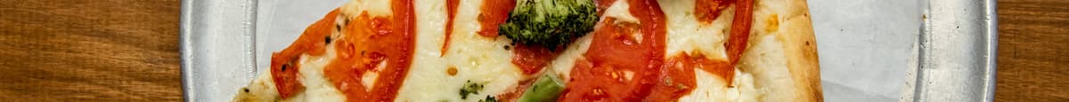 Broccoli & Tomato White Pizza
