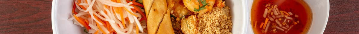 V024 Combo Shrimp, Lemongrass Pork, Beef, & Egg Roll Noodle Salad