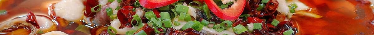 2. Spicy boiled fish fillets水煮鱼片