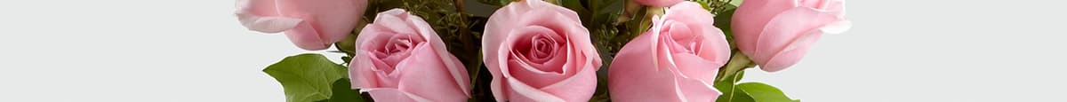 Dozen Pink Rose Arrangement