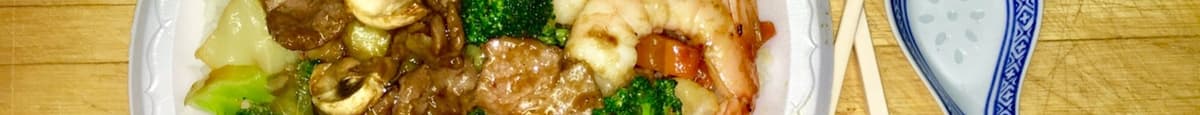 Boeuf et crevettes / Beef and Shrimp