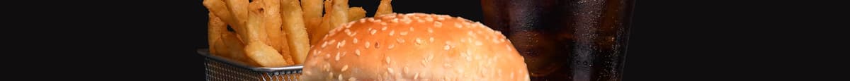 Base, Cheese, & Mushroom Burger Combo