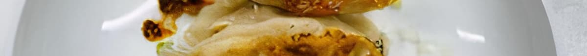 Pan-Fried Chicken & Shitake Dumpling