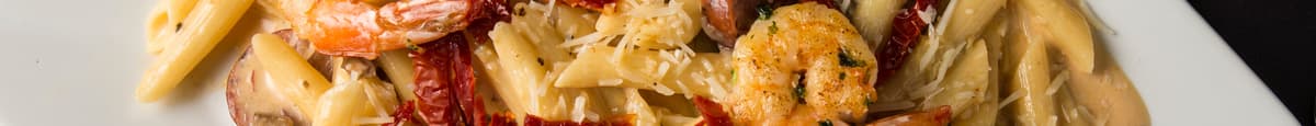 Chipotle Shrimp & Sausage Pasta