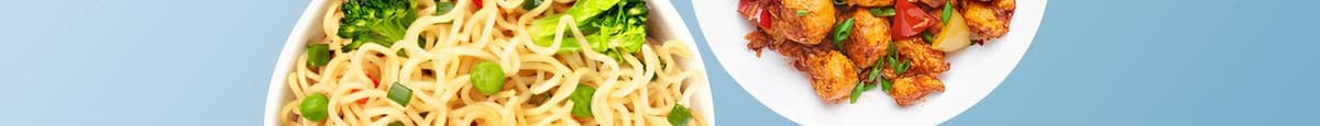 Vegetable Noodle Noods & Kung Fu Cauliflower