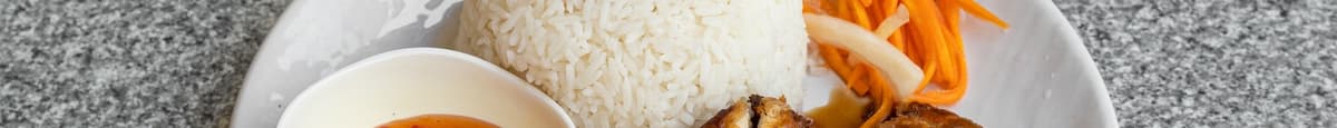Crispy Chicken with Steam Rice