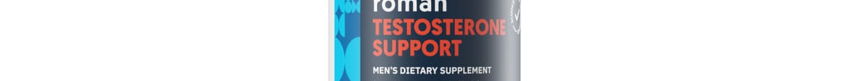 Roman Testosterone Support Supplement for Men, 120 Tablets, Ashwagandha, Maca, Vitamin D