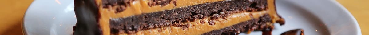 Chocolate Peanut Butter Brownie Terrine