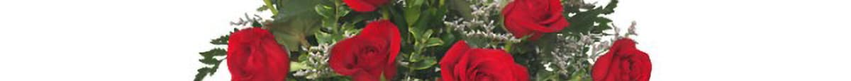 Classic Dozen Red Rose Arrangement