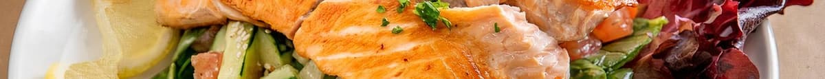 Grilled Asian Sesame Salmon Salad