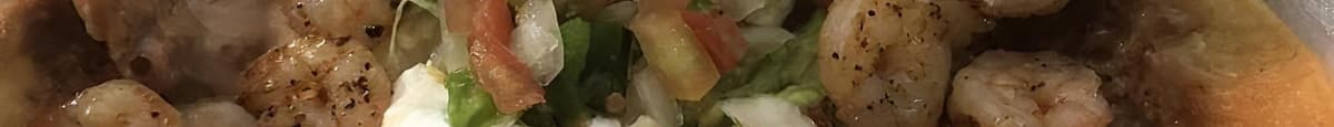 Nachos with Jumbo Shrimp (6 Pcs)