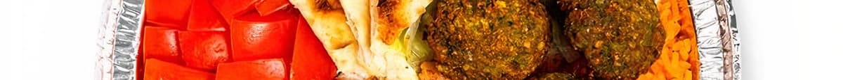 Signature Spicy Chicken/Falafel Platter