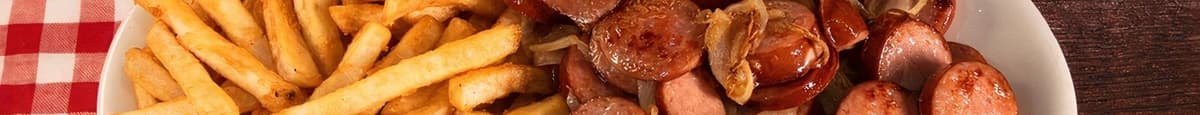 Smoked Pork Sausage W/ Caramelized Onions