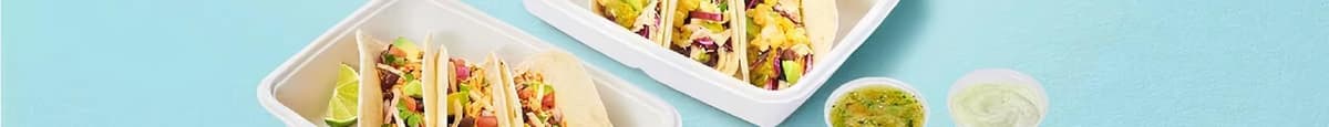 Tacos for Two with Chips + Dips
