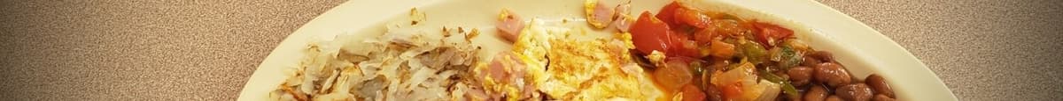 2 Eggs with Ham Breakfast