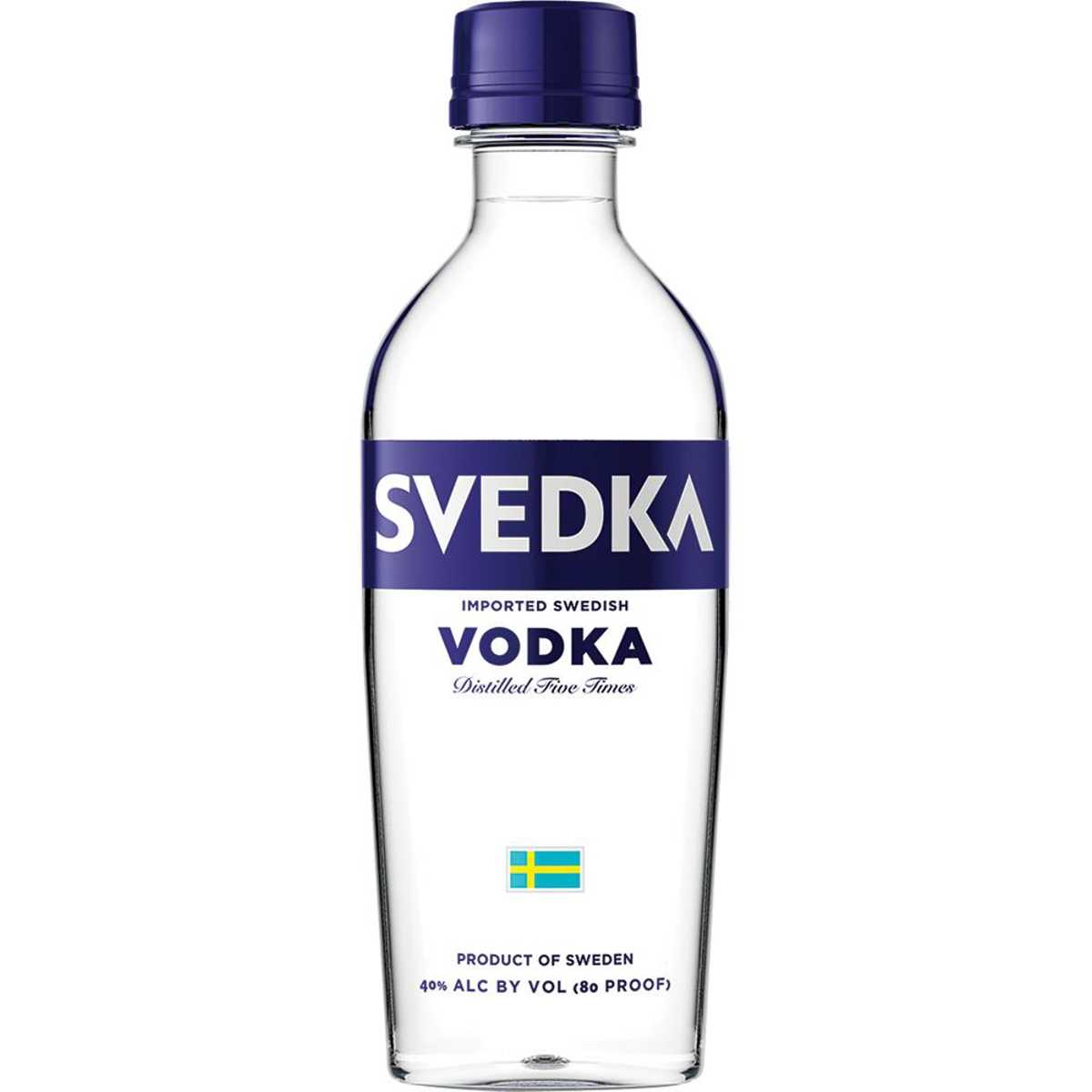 Svedka Vodka Glass Bottle Empty Only 1.75l for Collectors iconic Swedish Bottle 