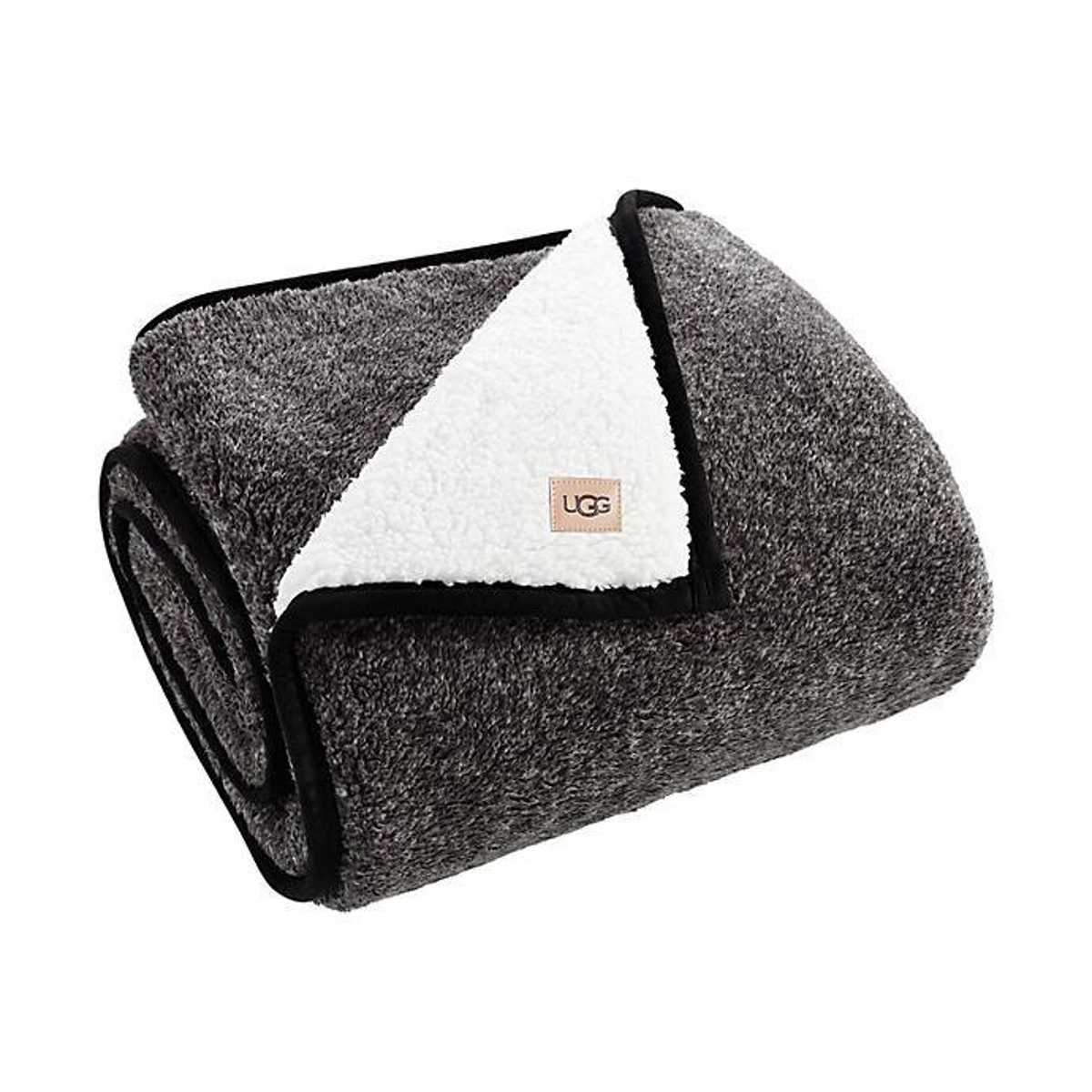 Black ugg throw online blanket