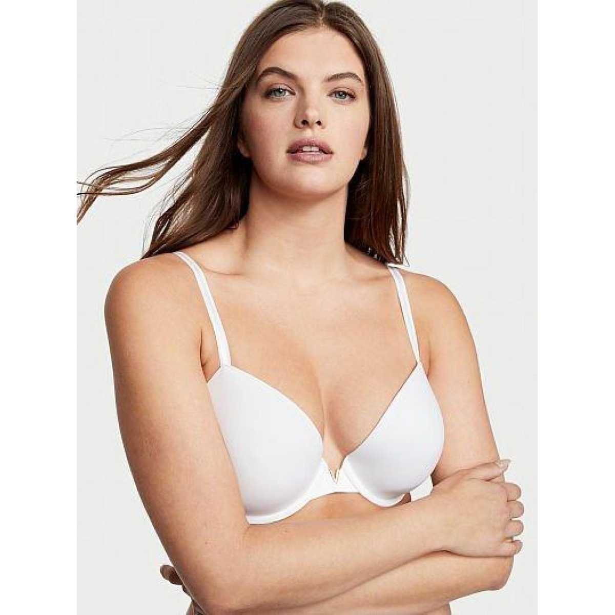 Body by Victoria Smooth Lightly Lined Demi Bra, Beige, Women's
