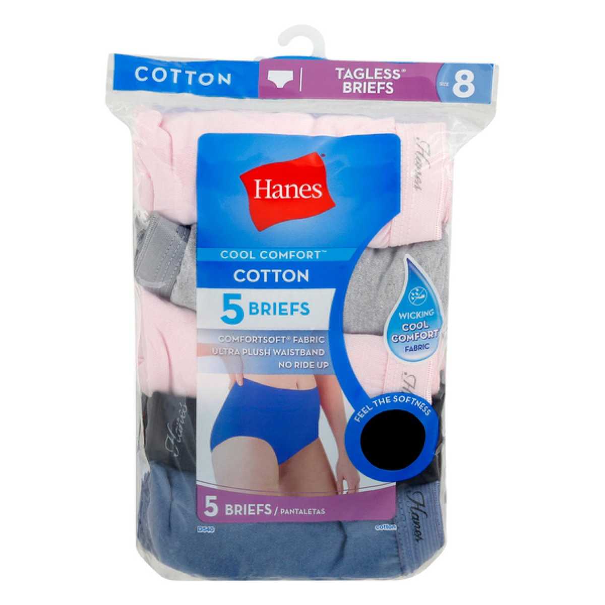 Hanes 100% Organic Cotton Brief Size 7 (6 ct) | Delivery Near Me - Doordash