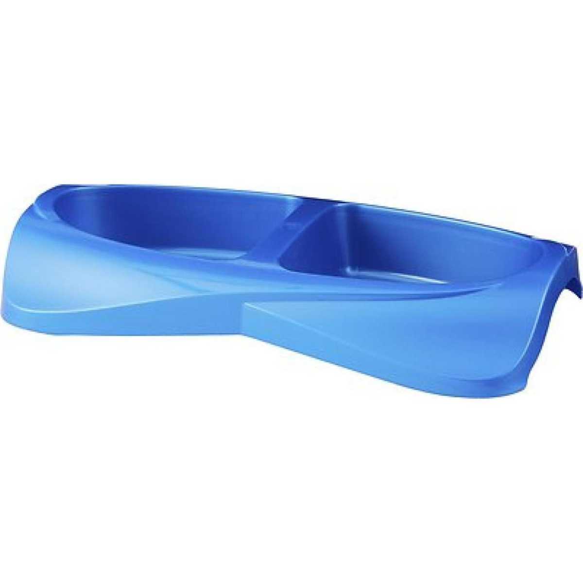 Van Ness Lightweight Double Plastic Cat Bowls Small Blue | Delivery Near Me  - Doordash