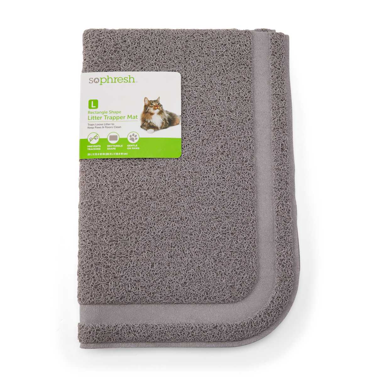 Cats Rule Perfect Litter Mat Black & White | Delivery Near Me - Doordash