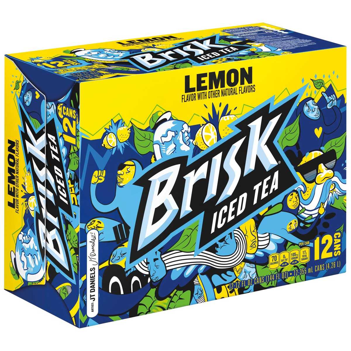 Brisk Iced Tea, Lemon, 12 fl oz, 36 ct