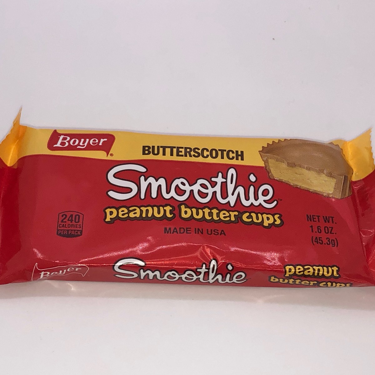 Boyer Butterscotch Smoothie Peanut Butter Cups Fun Bites Snack Size - 10-oz. Bag