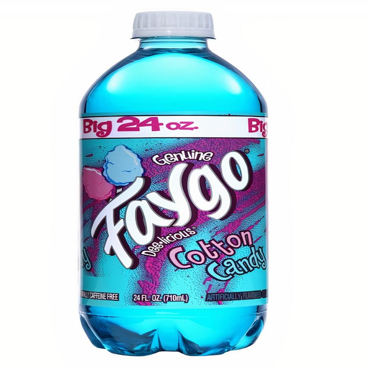 faygo cotton candy soda, 24 oz (24 bottles) 