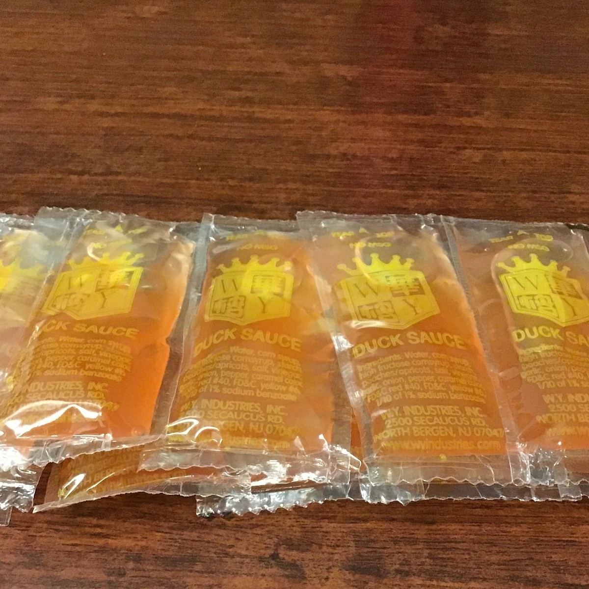 W.Y. Duck Sauce Packets