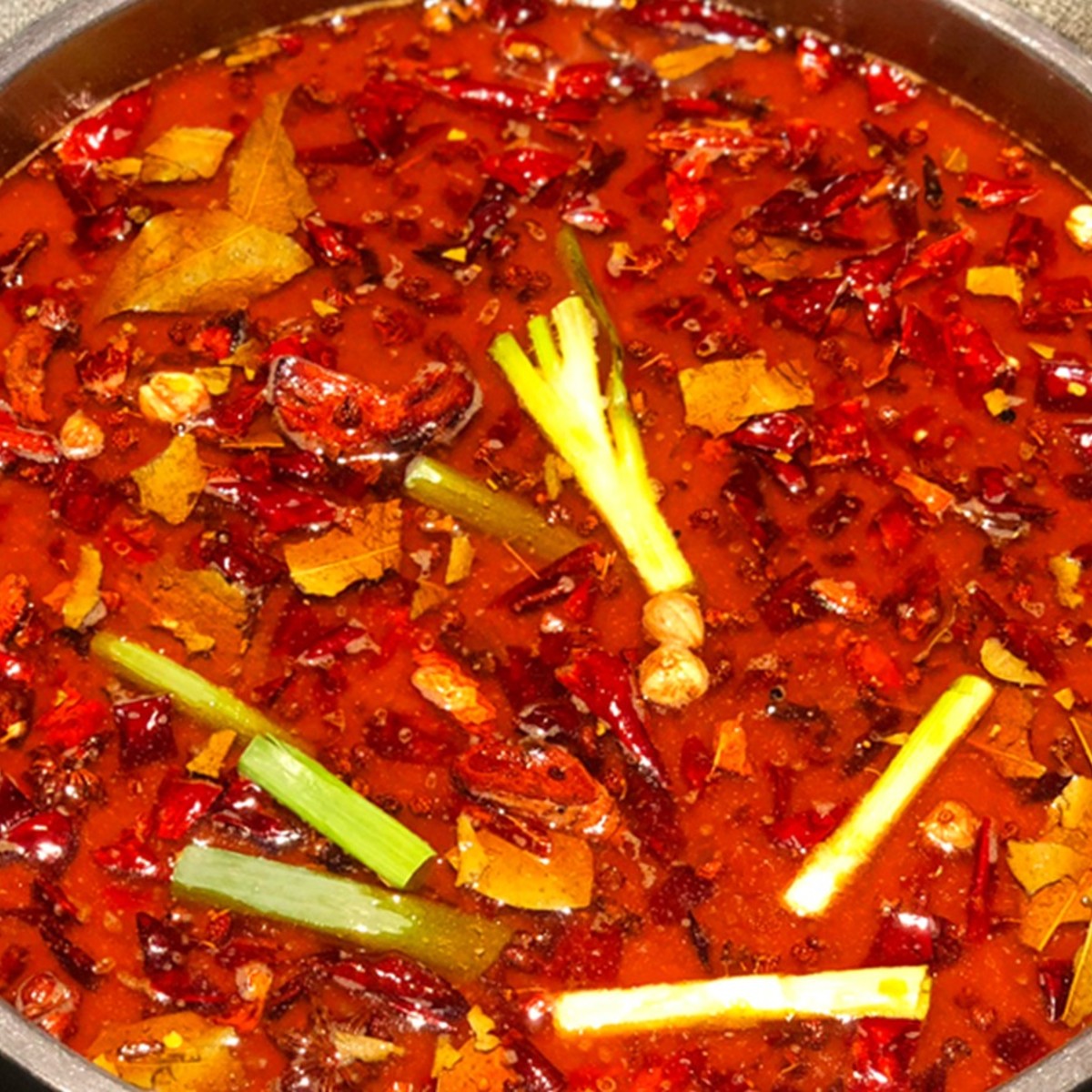 Our split pot. - Picture of Happy Lamb Hot Pot, San Francisco - Tripadvisor