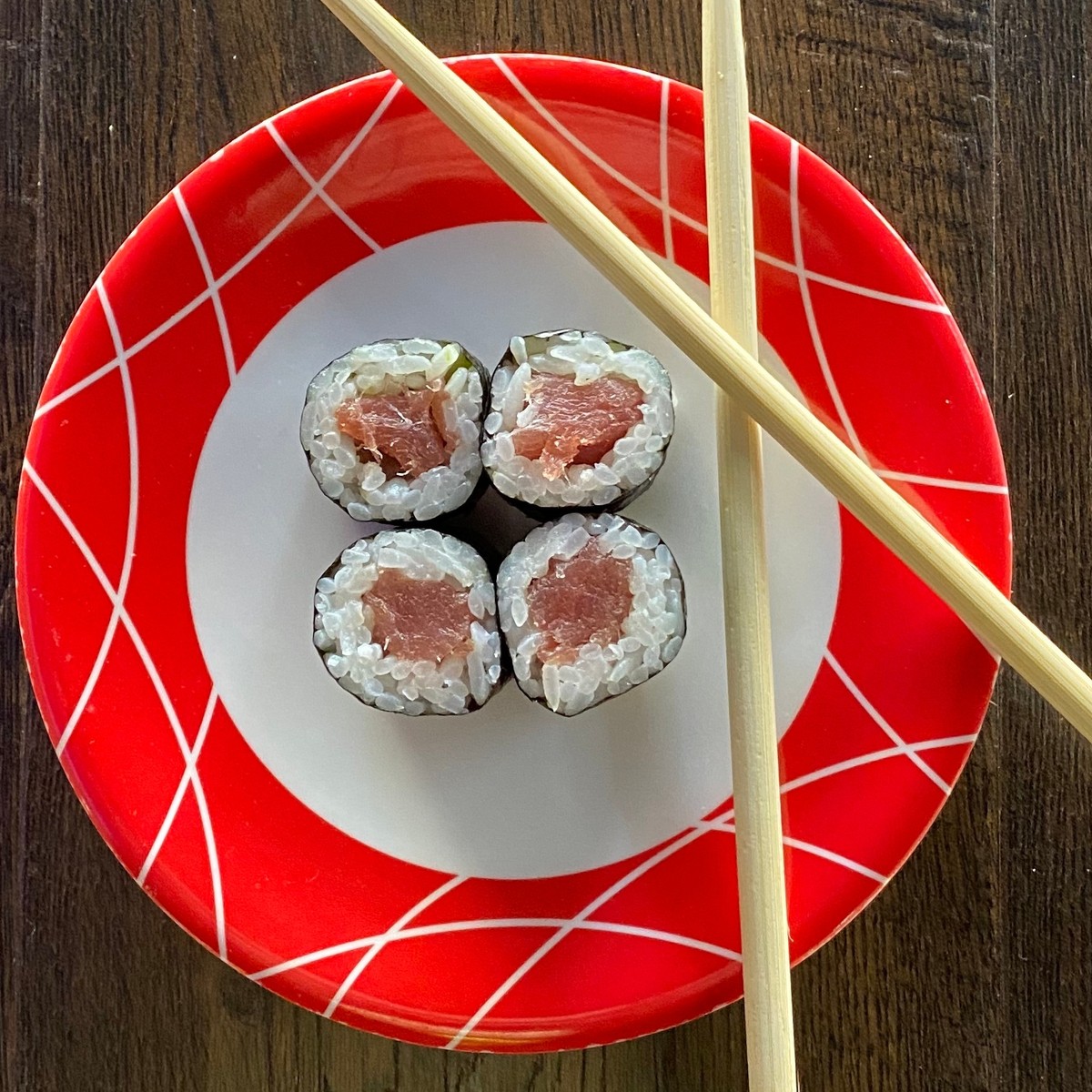 Sushi And Sushi Roll Set Rice Bowls Gunkan Set Tuna Tataki Stock