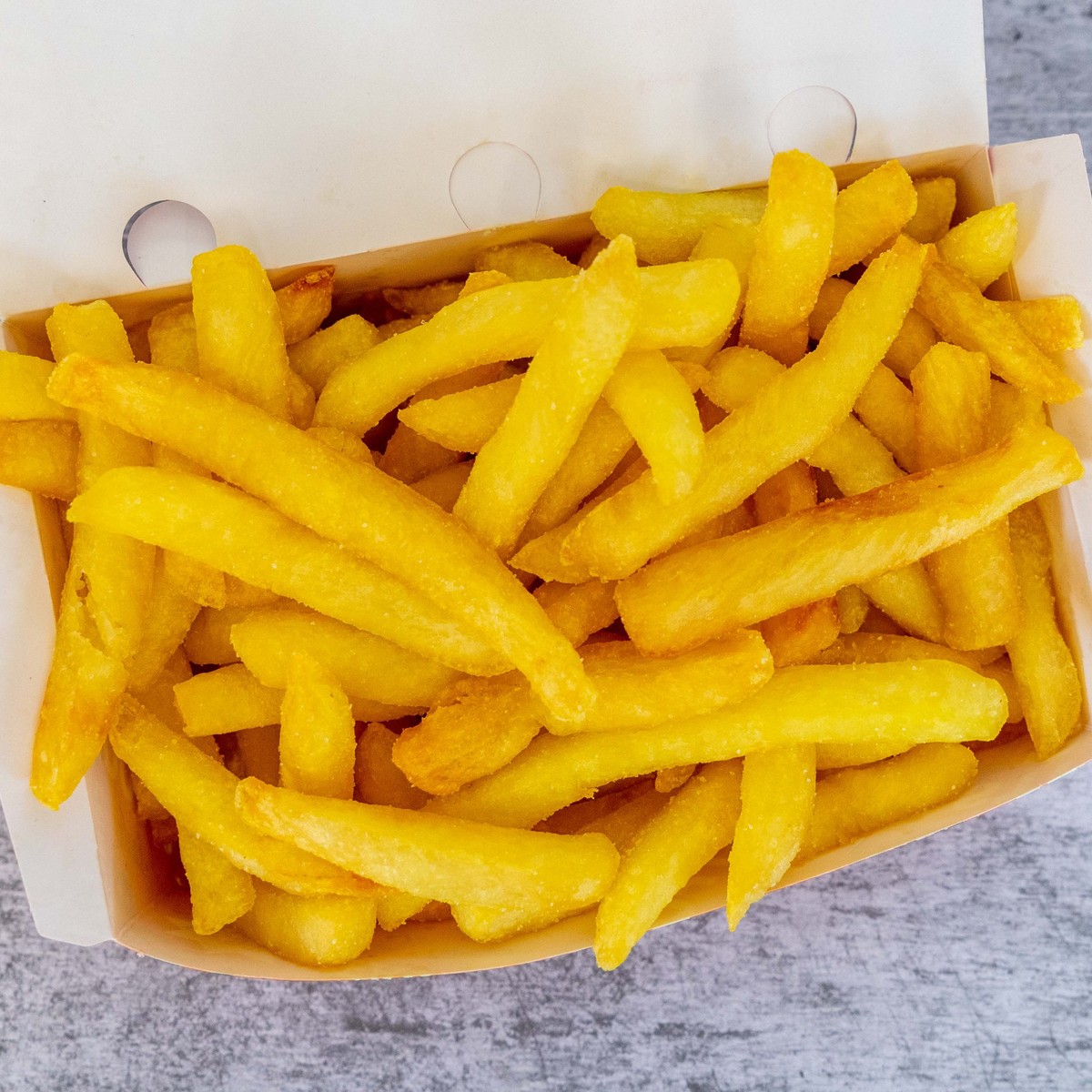 Hot chips with chicken salt