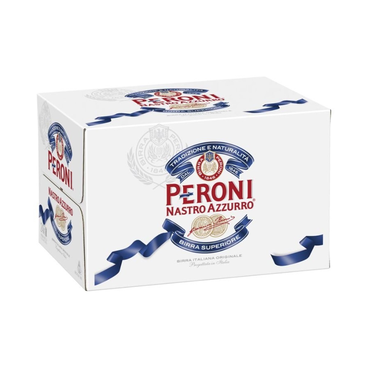 Peroni Etched Glass Large Beer Pitcher, Carafe, Italy, 1.2 Liters, 48  Ounces, Peroni Nastro Azzurro Birra Superior on Front Red Tag on Side 