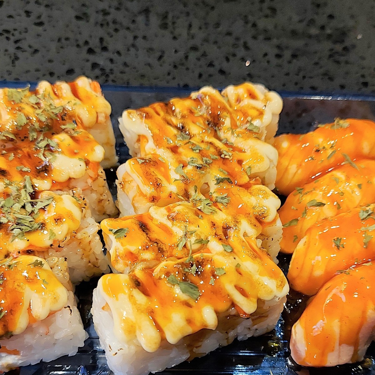 Flaming Salmon Sushi (Torched Sushi Recipe) - Kit's Kitchen