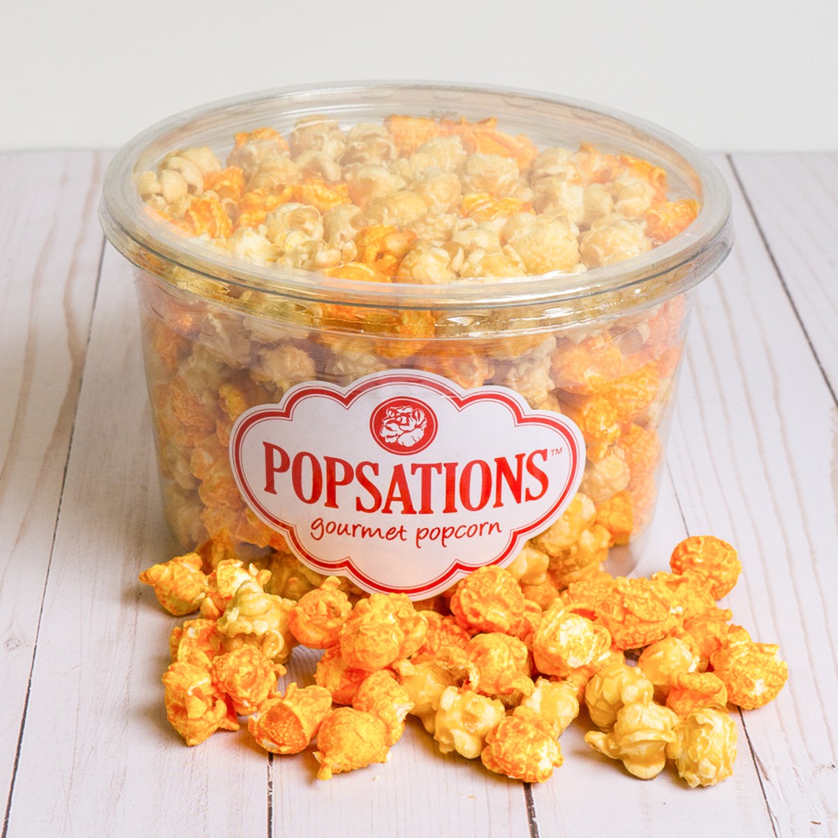 Clear Tubs Popsations Popcorn l Caramel Popcorn l Cheddar Popcorn –  Popsations Popcorn Company