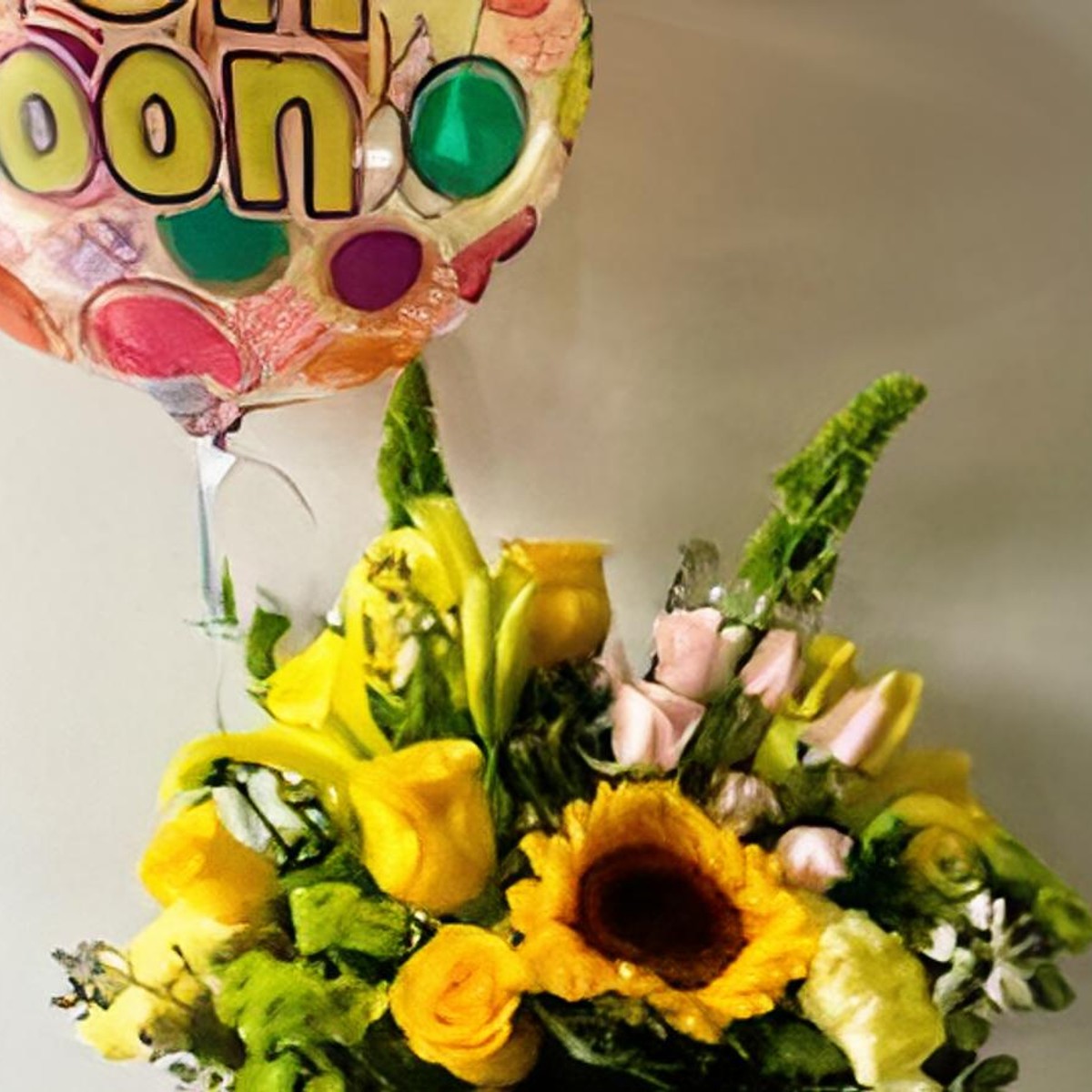 Sunny Days Get Well Soon Bouquet by Baezas Flowers and Decorations