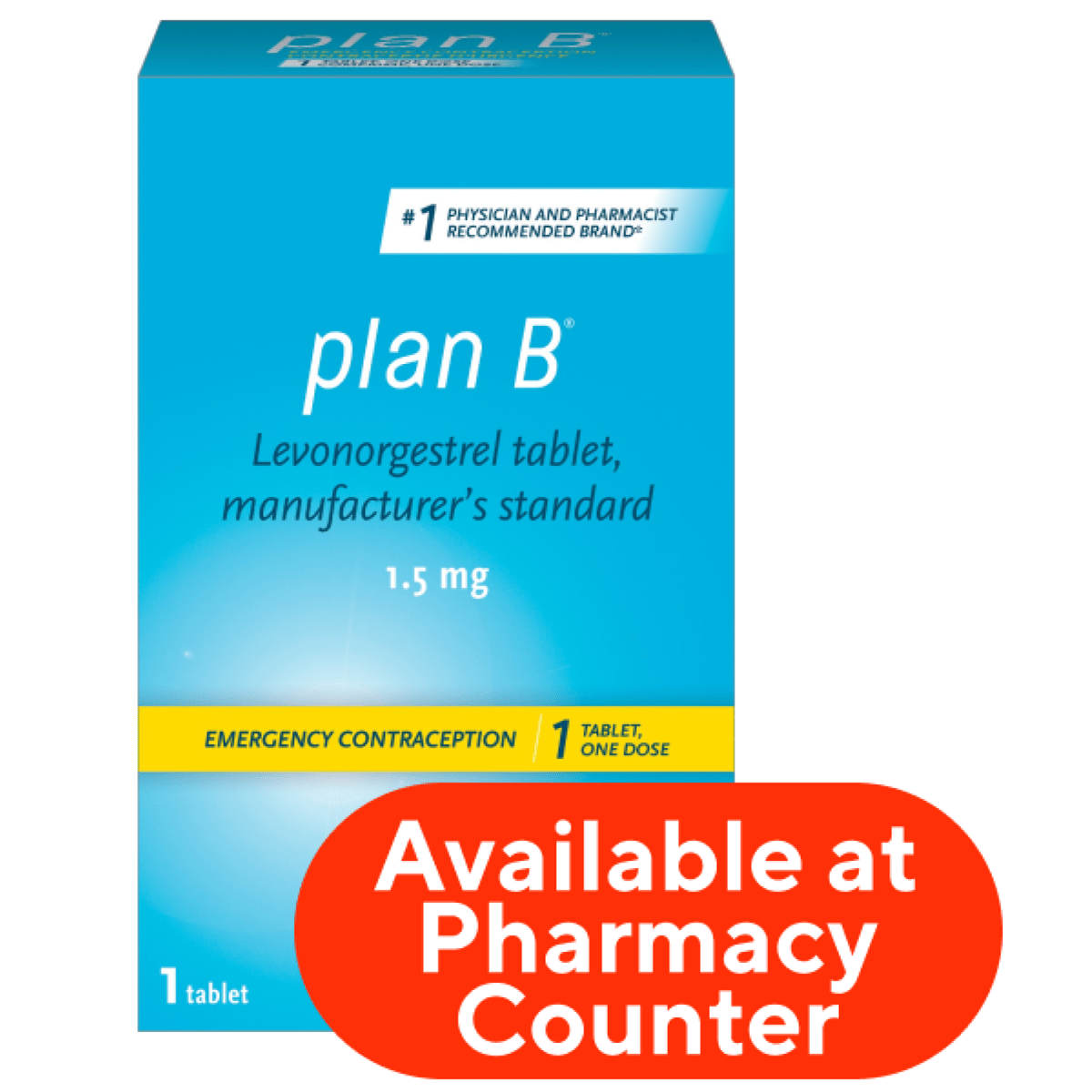 Plan B one-step emergency contraceptive 1ct.
