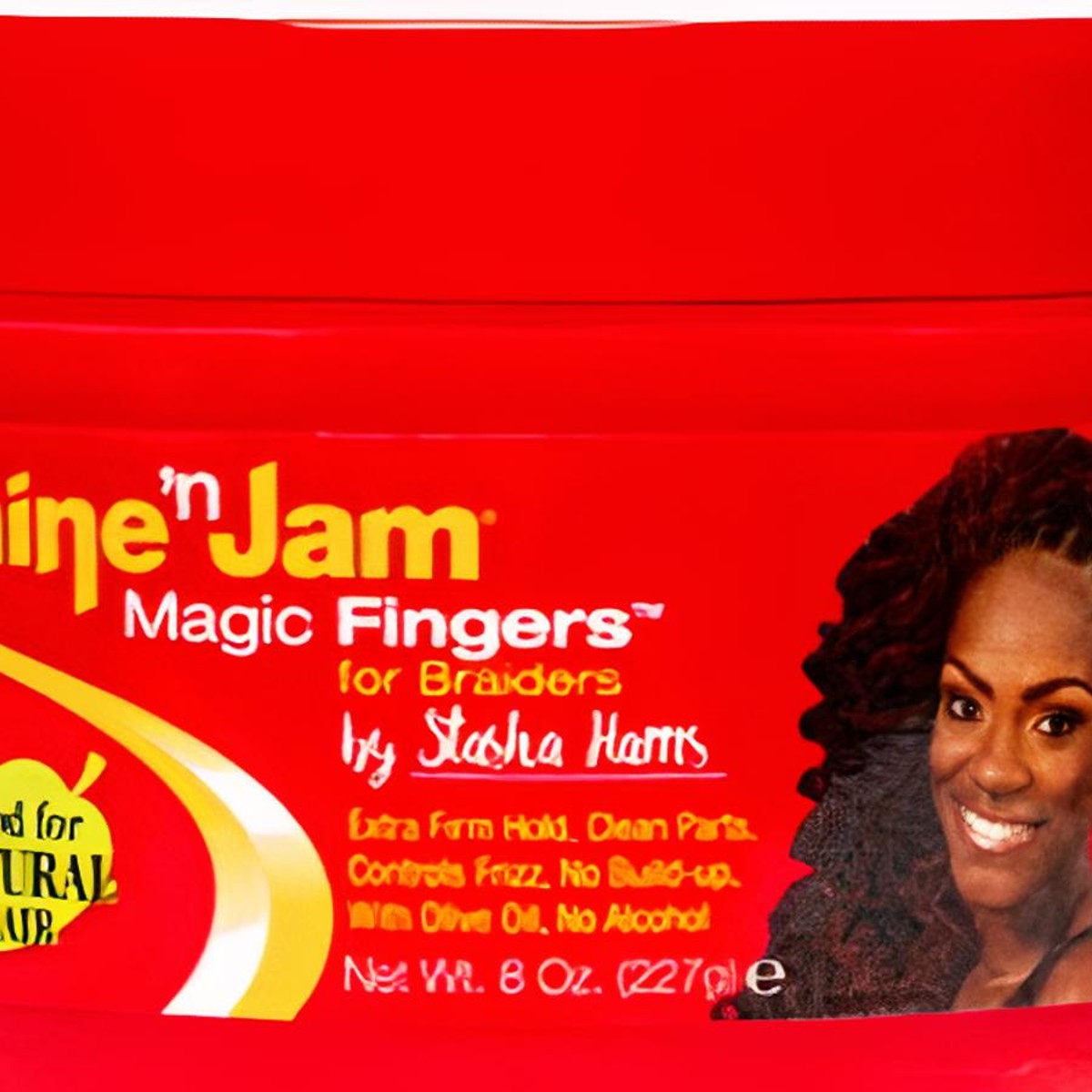Ampro Shine-n-Jam Magic Fingers Gel for Braids - Provides Firm Hold with Non-Greasy Shine - Strengthens Hair with Silk Proteins - Works on Any Hair