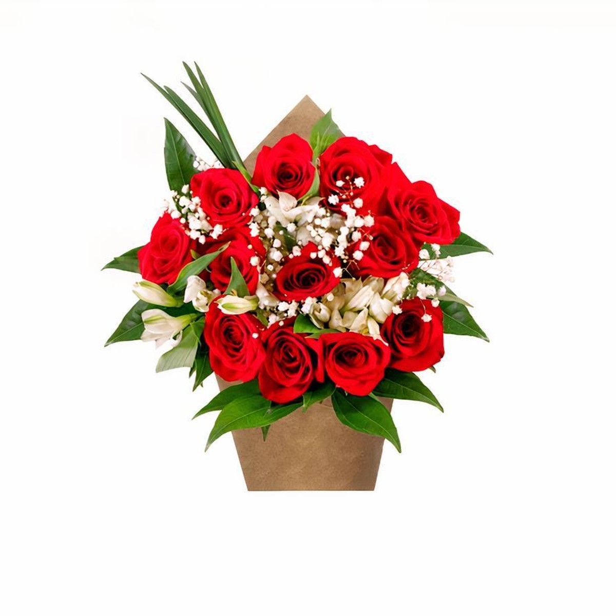 A Dozen Red Rose Bouquet - Expressions In Bloom Fine Flowers