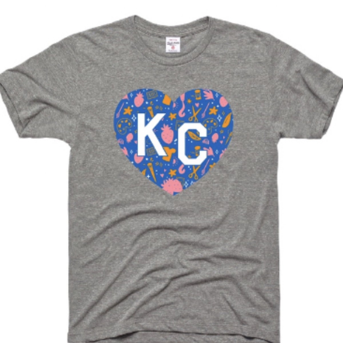 KC Leopard Heart, KC Royals Toddler Youth Adult Tank or Tee