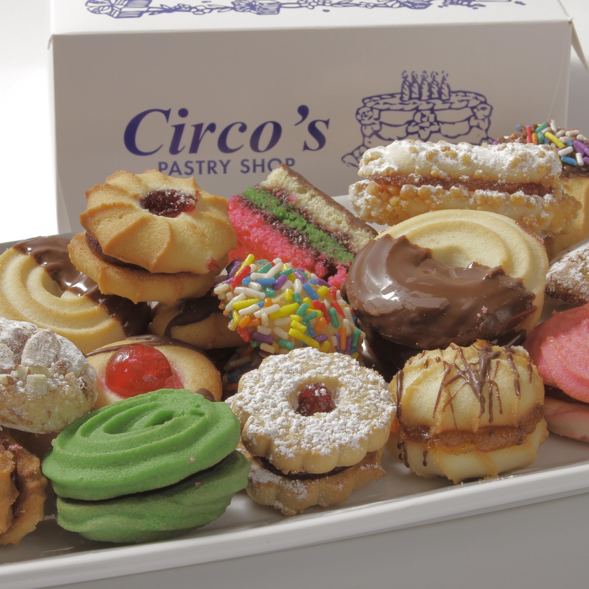 2 Lb Cookie BOX – Circo's Pastry Shop