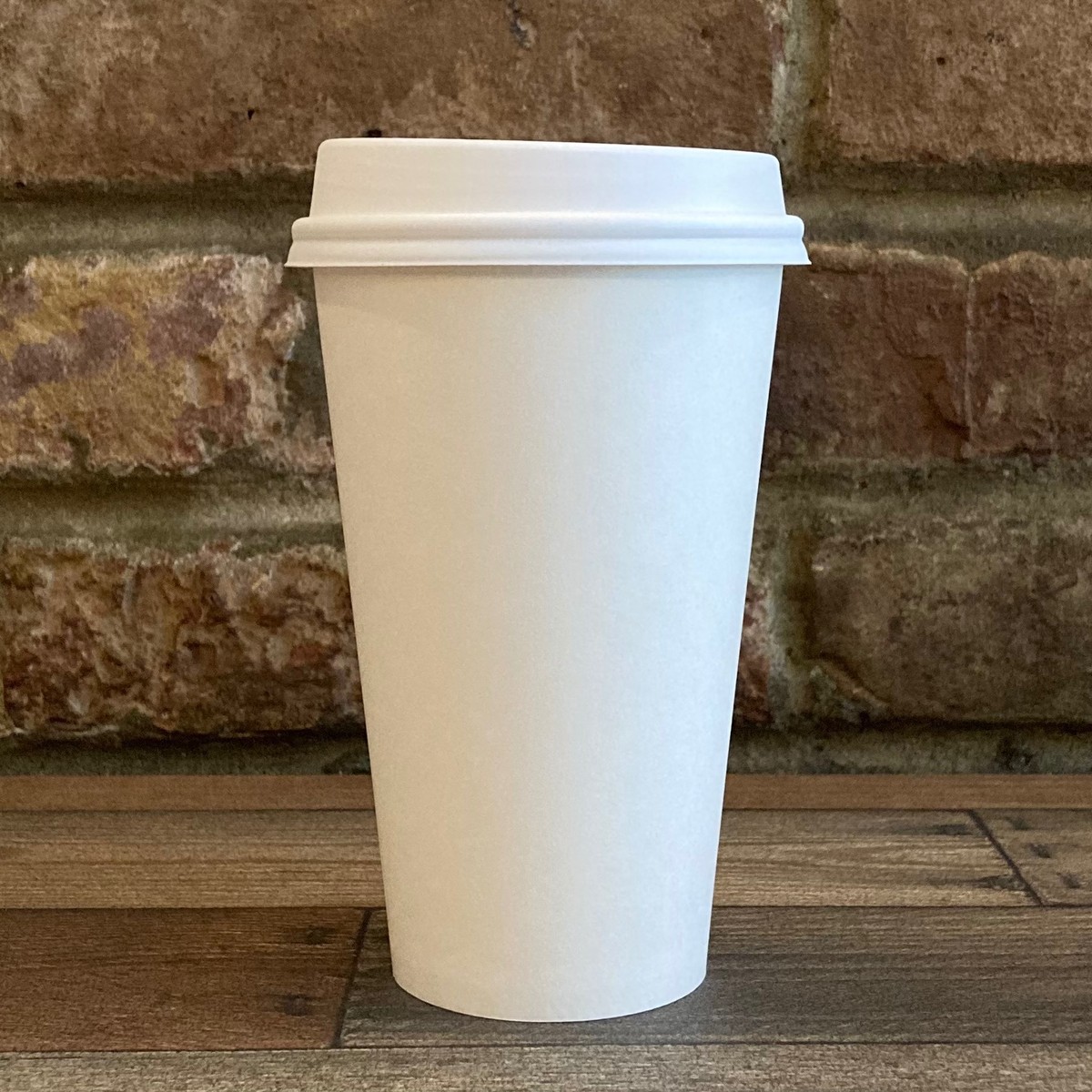 [100 Pack] 8oz White Paper Coffee Cups - Disposable Paper Cups - Hot Drink,  Tea, Coffee, Cappuccino, Hot Chocolate, Chai, Chai Latte, Hot Cup, Office