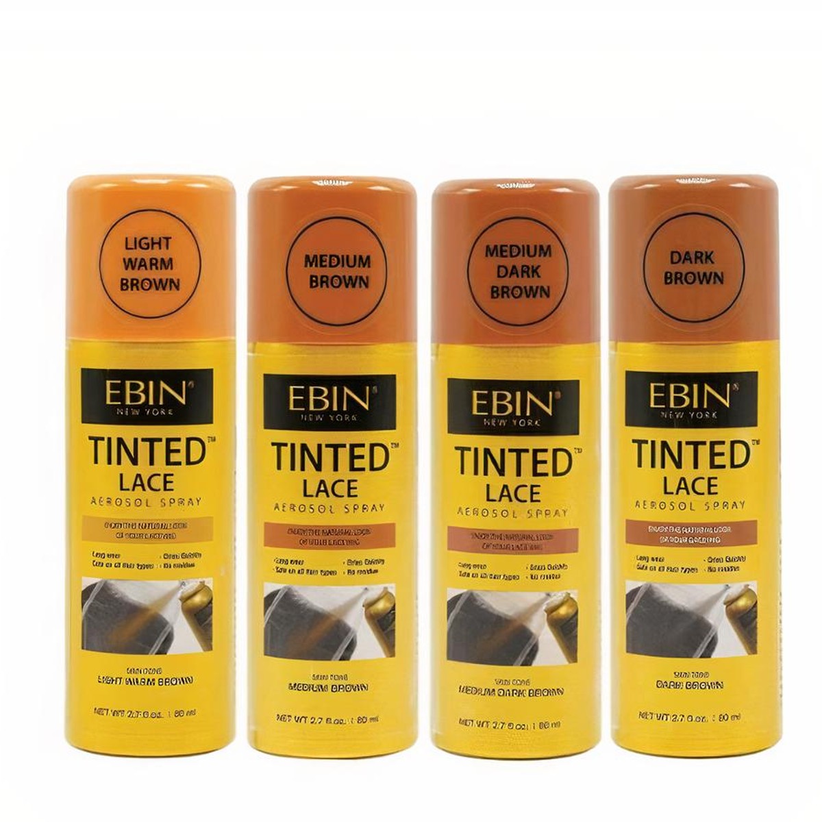  EBIN NEW YORK Tinted Lace Spray 10X Quick Dry 3.38oz