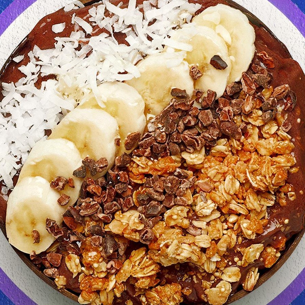 Acai Bowls with Granola and Banana - The Charming Detroiter