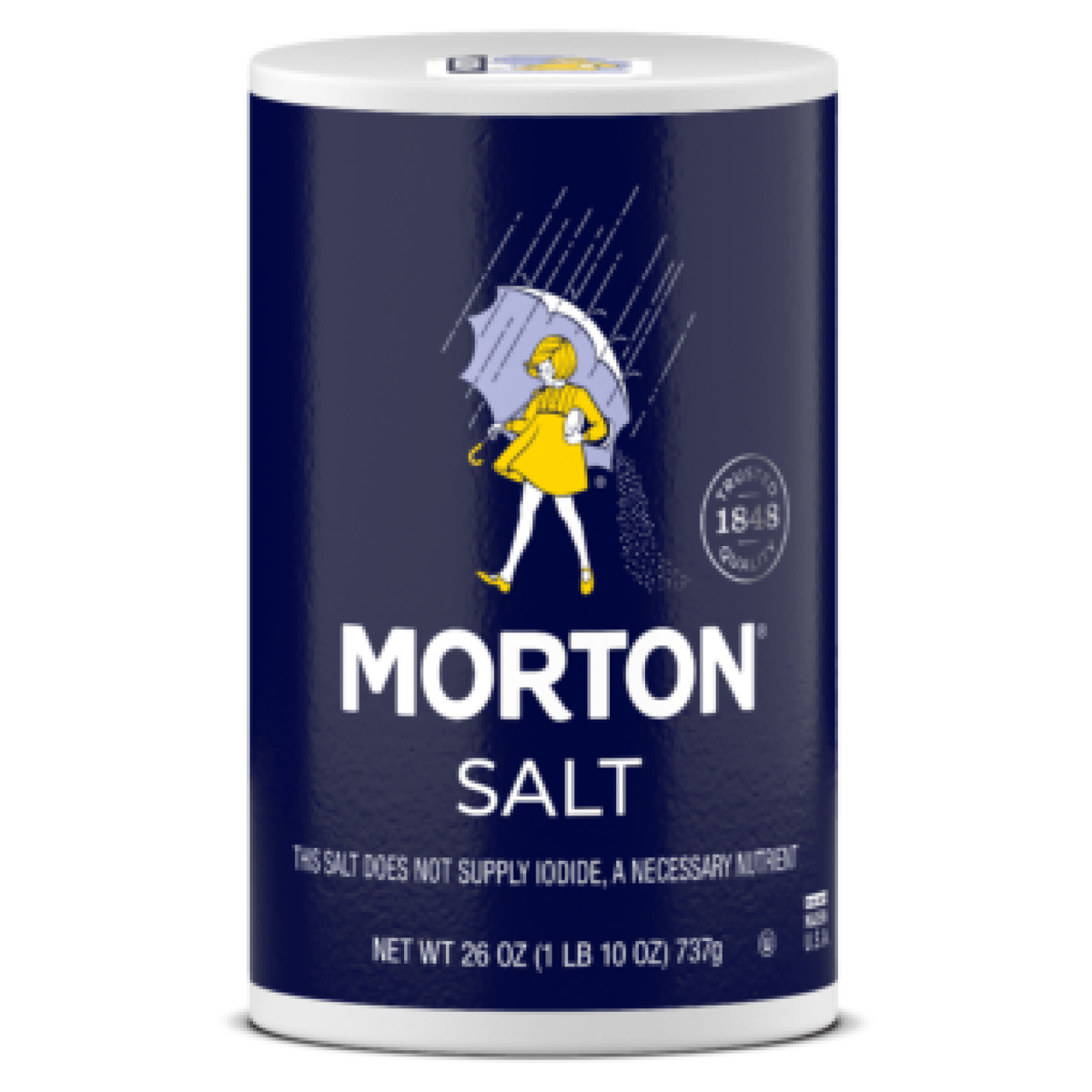 Morton Lite Salt, with Half The Sodium of Table Salt, 11 oz (2pack)