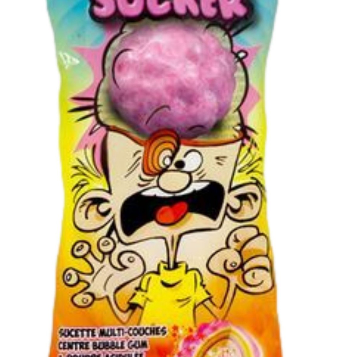 Sucette Super sour Bubblegum Warheads